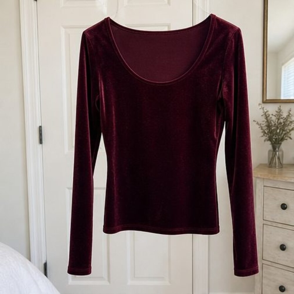 Blue Ruffle Blouse
